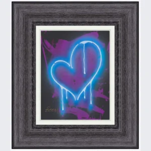 Neon Blue Heart - Ziggy